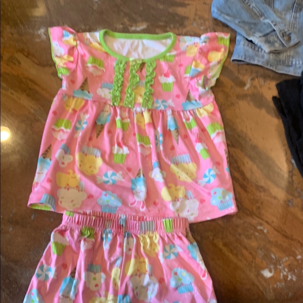 Pink Cupcake Kids Pajamas